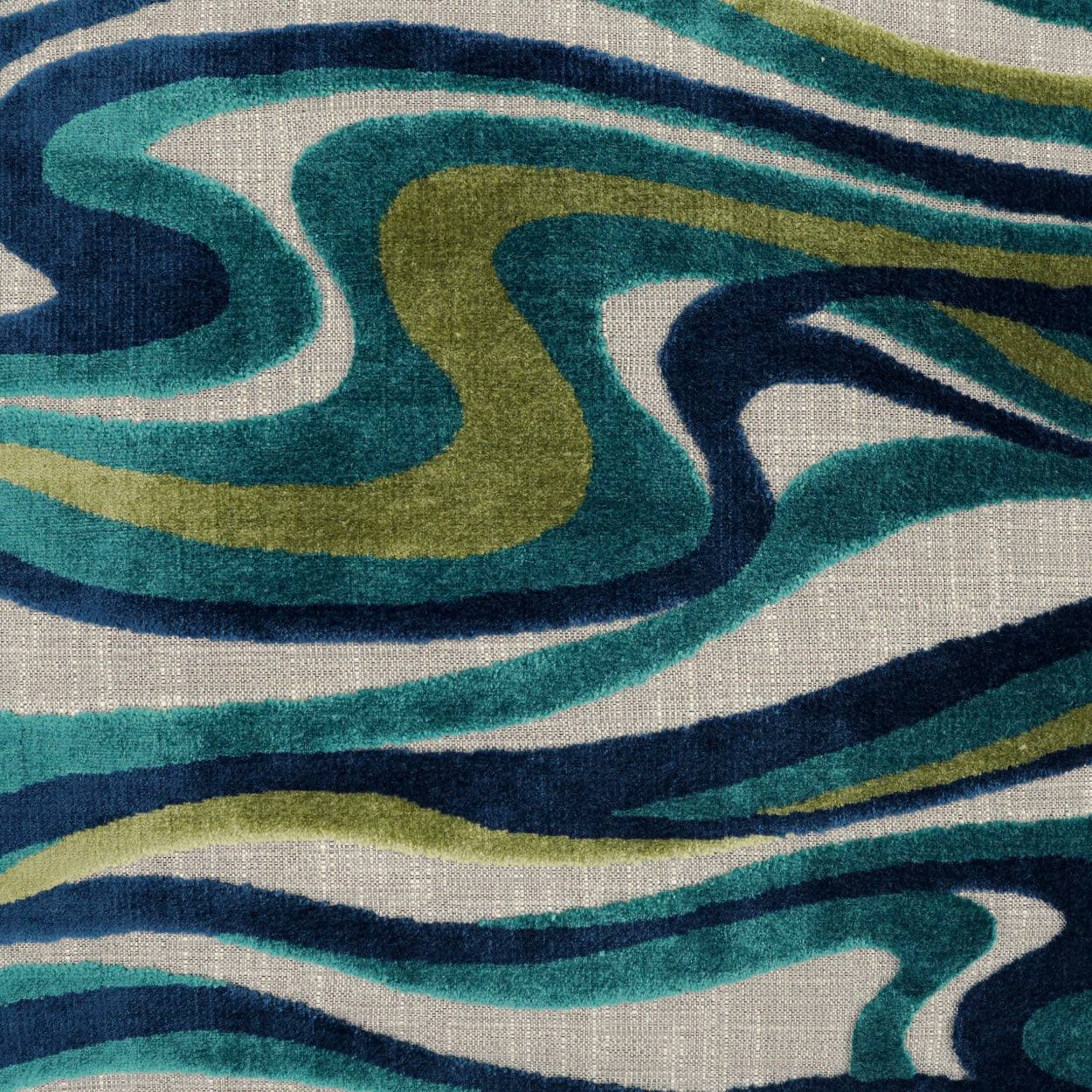 Sway Blue Throw Pillow With Insert