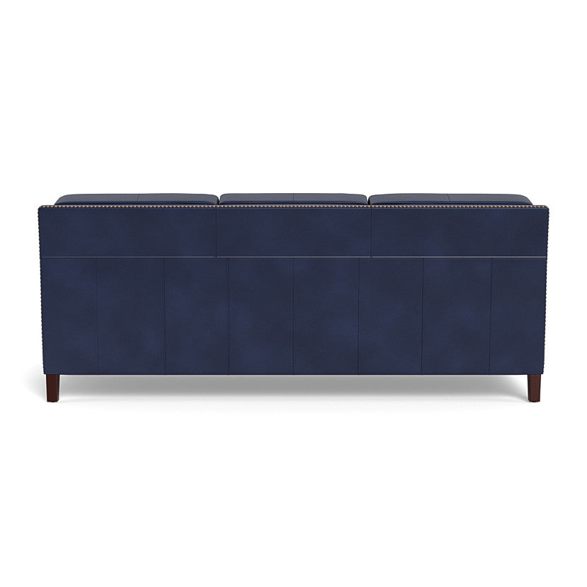 Elegant Leather Sofa American Crafted