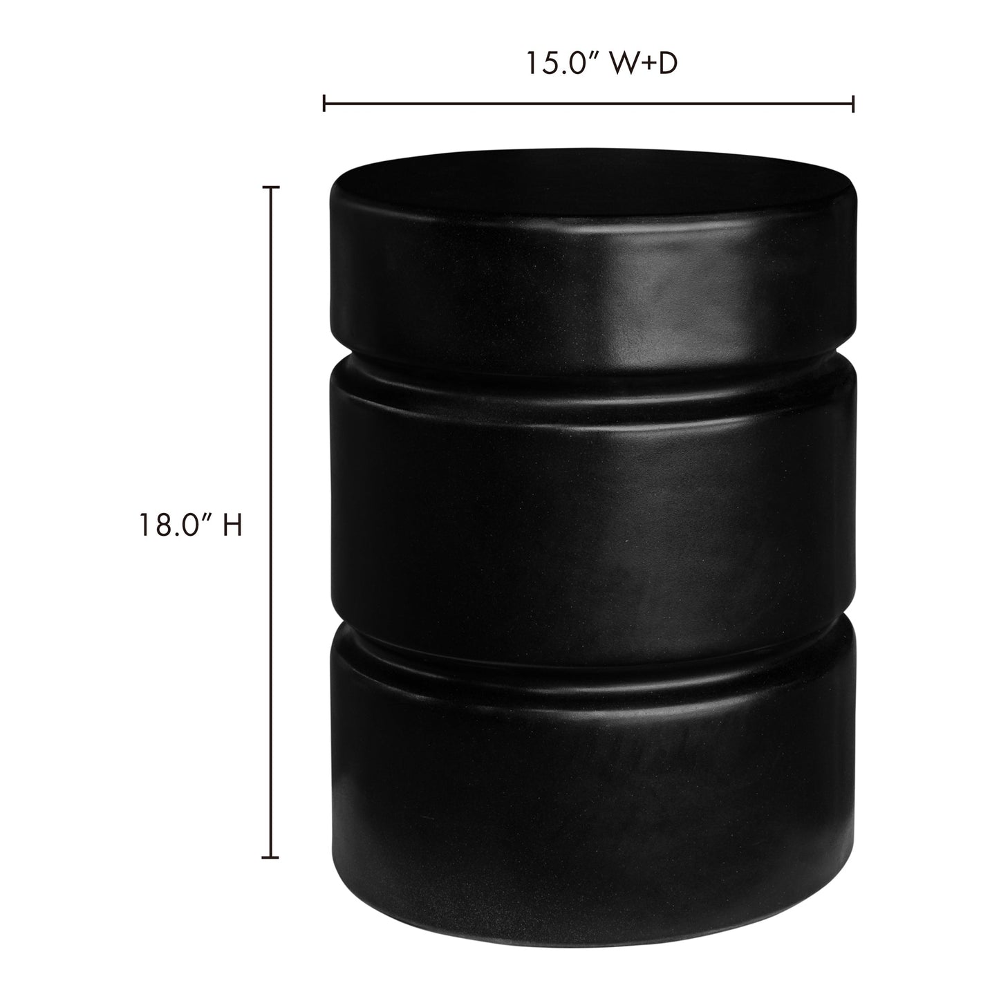 Whim Modern Fibre Reinforced Natural Concrete Accent Table Moe' Home