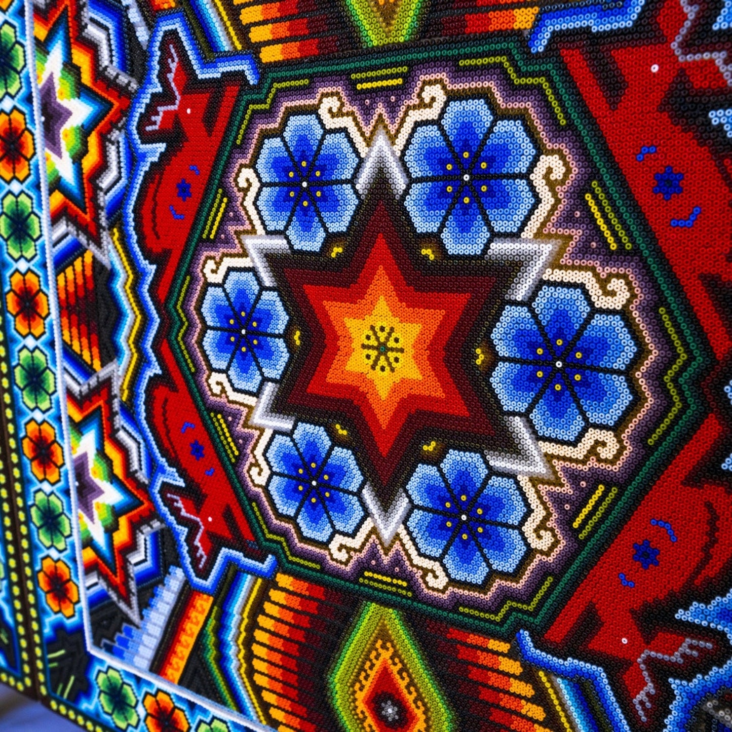 Handmade Unique Beaded Cabinet Deer