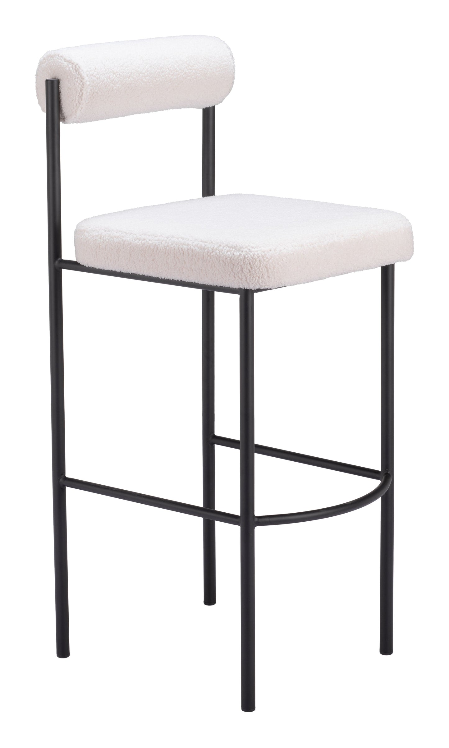 Zuo Modern Livorno Barstool (Set of 2) Ivory