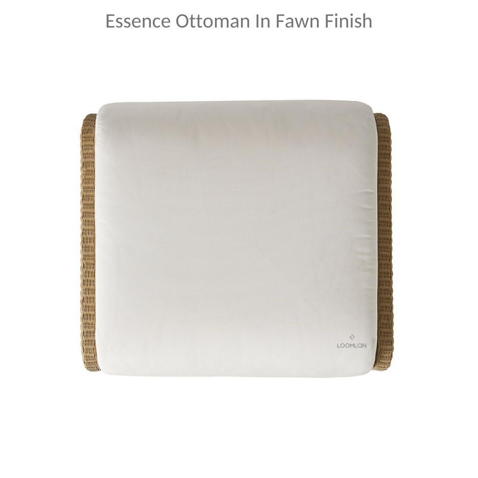 Essence Outdoor Furniture Sunbrella Replacement Cushions for Ottoman Replacement Cushions LOOMLAN By Lloyd Flanders