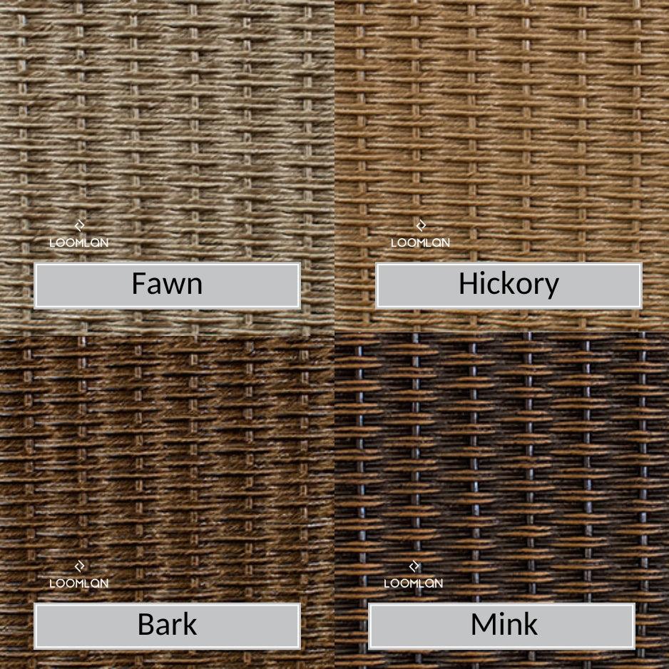 Hamptons 37" Square Outdoor Cocktail Table With Glass Top Outdoor Coffee Tables LOOMLAN By Lloyd Flanders