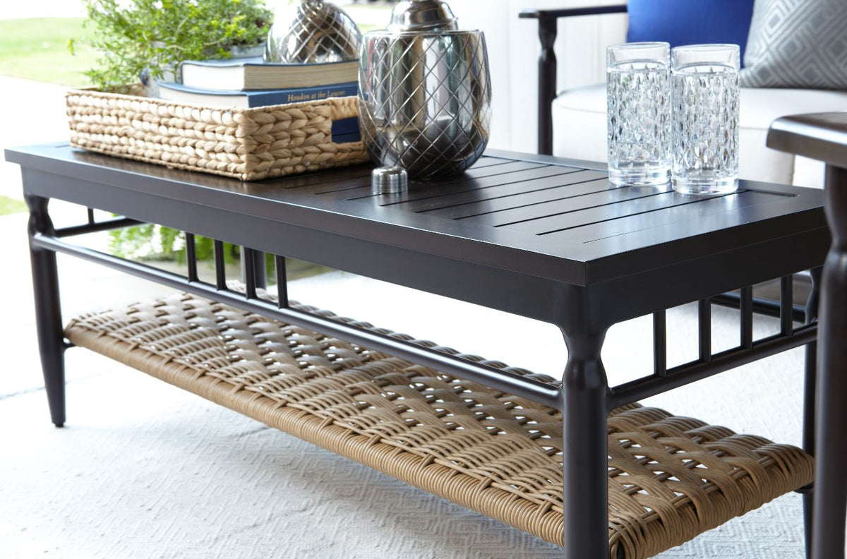 Lloyd Flanders Low Country 49" Rectangular Cocktail Table