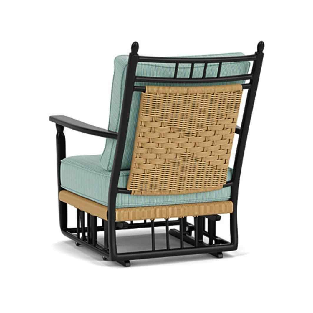 Low Country Glider Lounge Chair Premium Wicker Furniture Outdoor Accent Chairs LOOMLAN By Lloyd Flanders