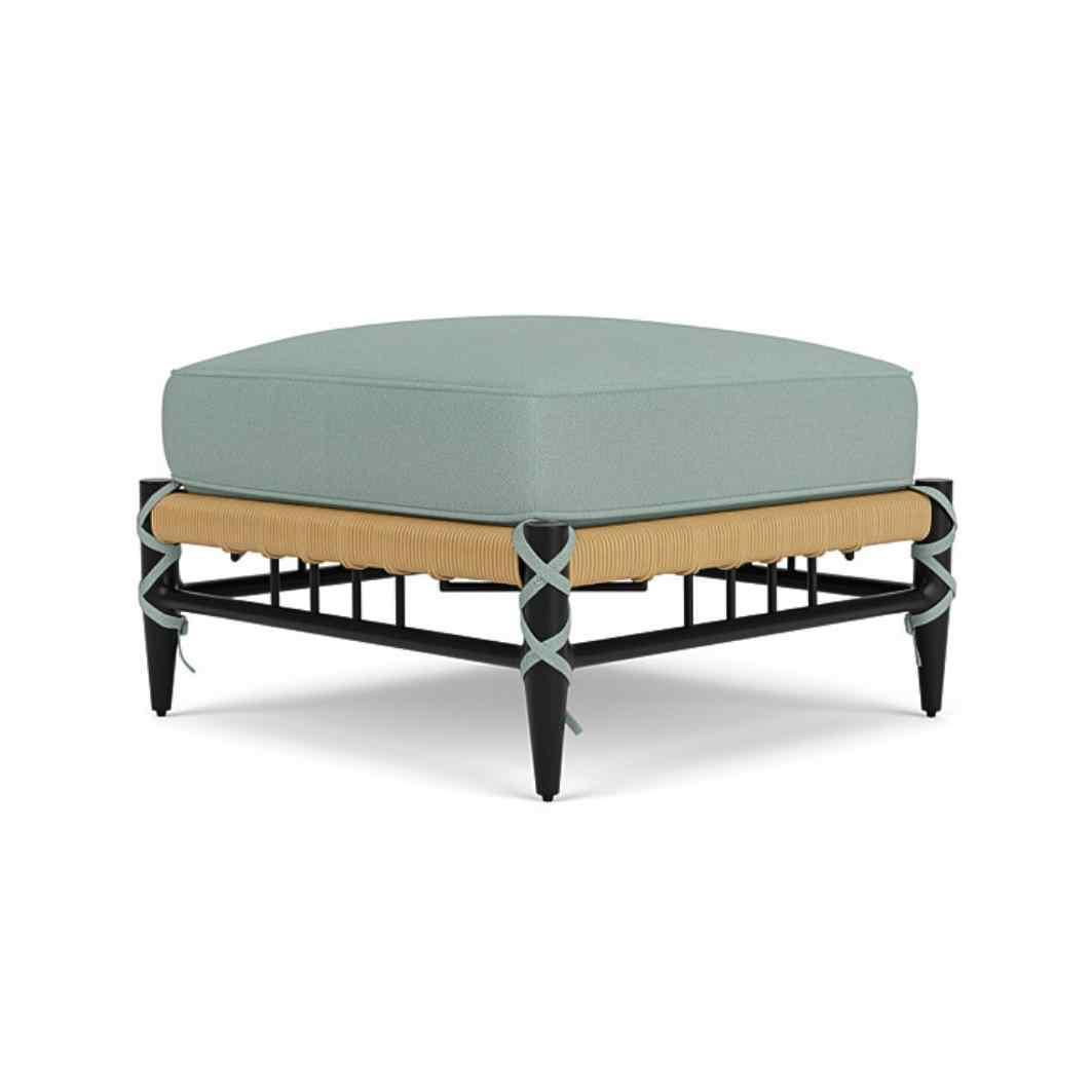 Low Country Ottoman Premium Wicker Furniture Outdoor Ottomans LOOMLAN By Lloyd Flanders