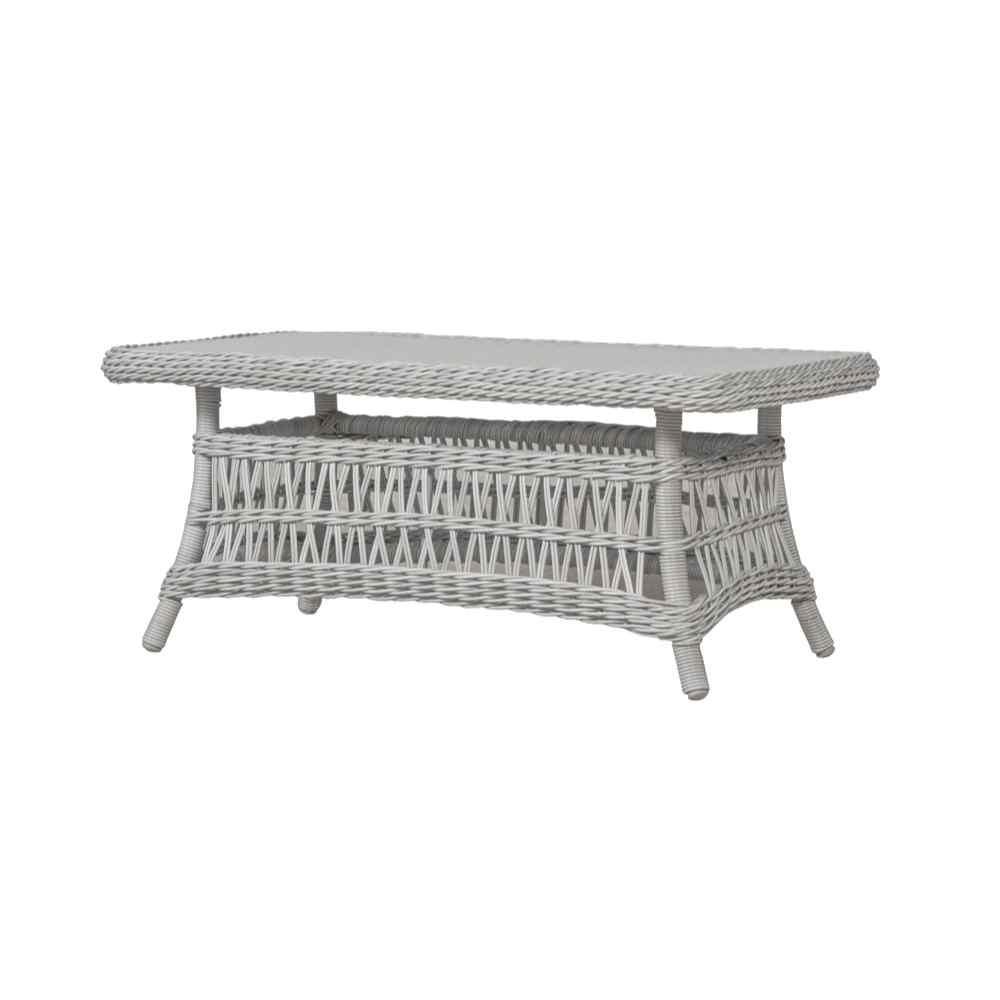 Lloyd Flanders Mackinac Rectangular Wicker Patio Coffee Table