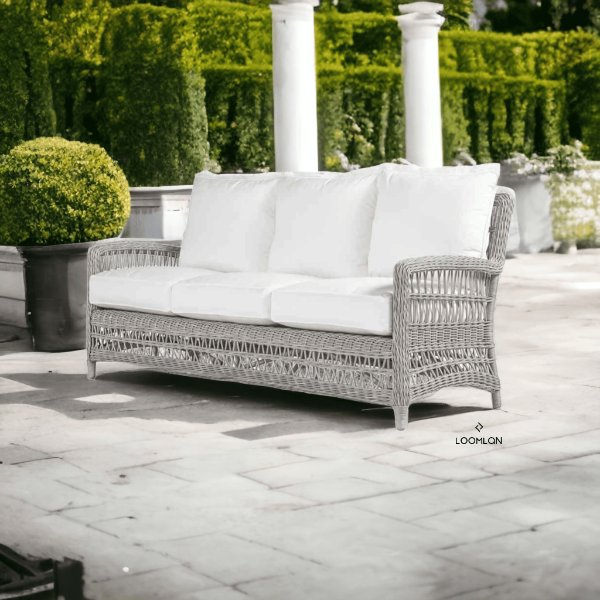 Lloyd Flanders Mackinac Wicker Outdoor All Weather Sofa Cushions