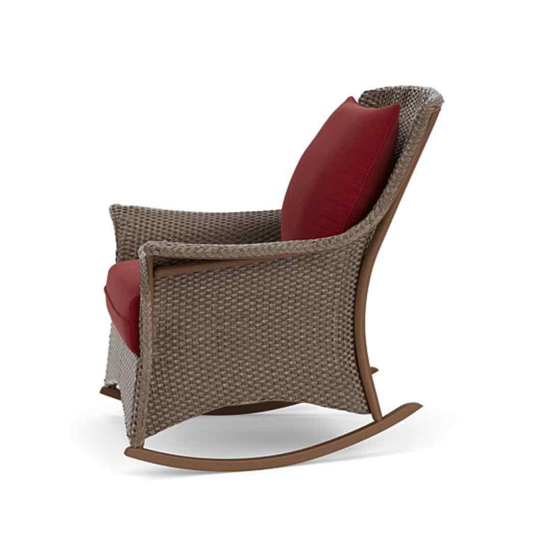 Mandalay Lounge Rocker Premium Wicker Furniture Outdoor Lounge Chairs LOOMLAN By Lloyd Flanders