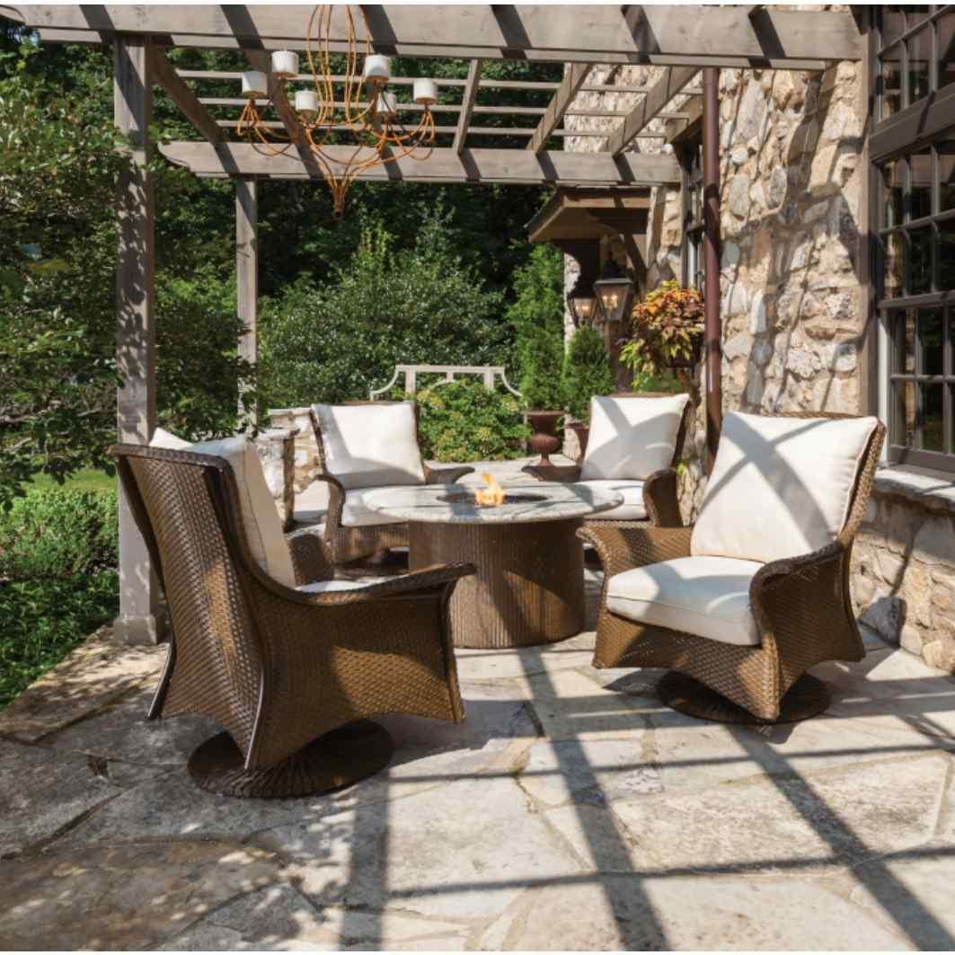 Mandalay Replacement Cushions For Swivel Rocker Lounge Chair Outdoor Accent Chairs LOOMLAN By Lloyd Flanders