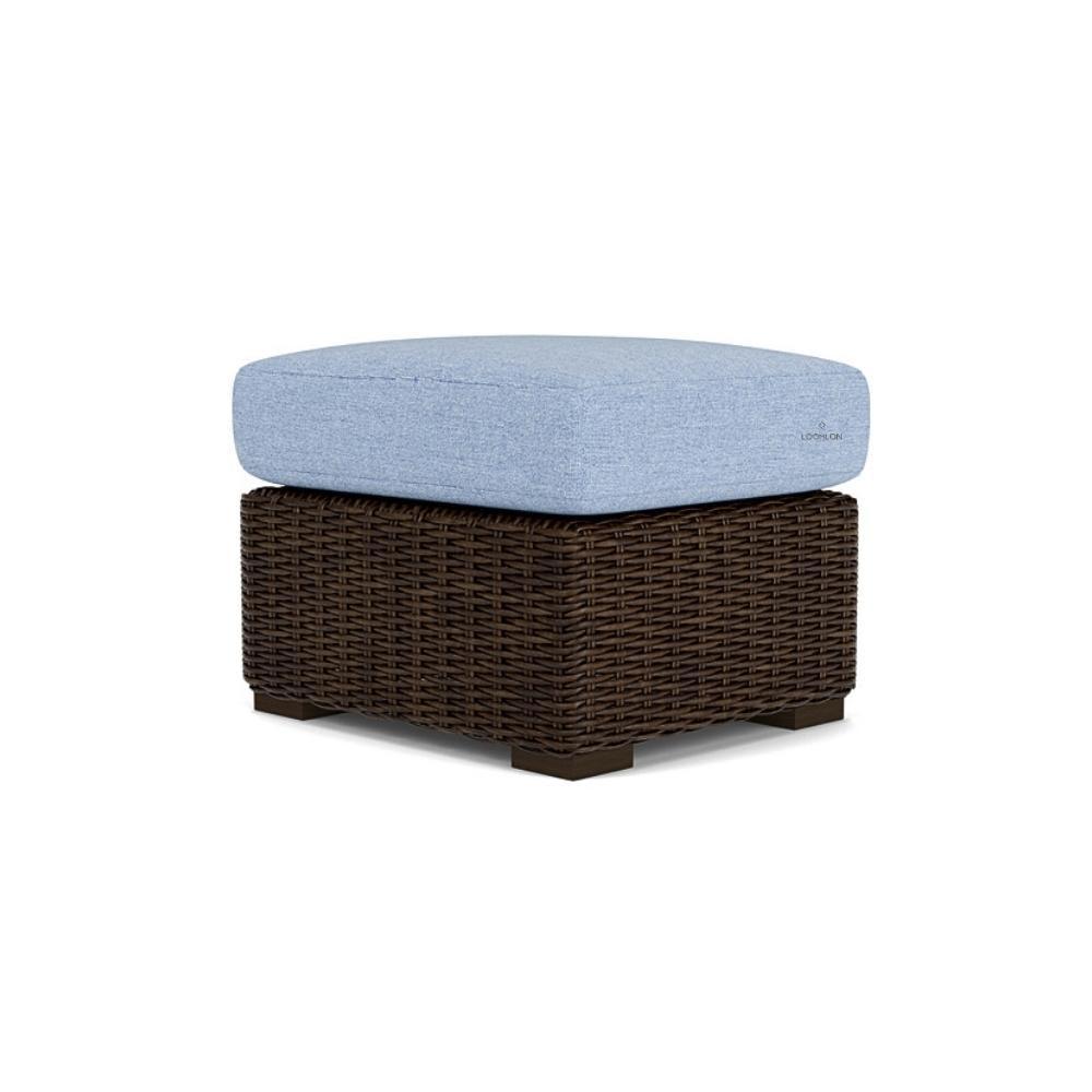 Mesa Ottoman Premium Wicker Furniture Outdoor Ottomans LOOMLAN By Lloyd Flanders