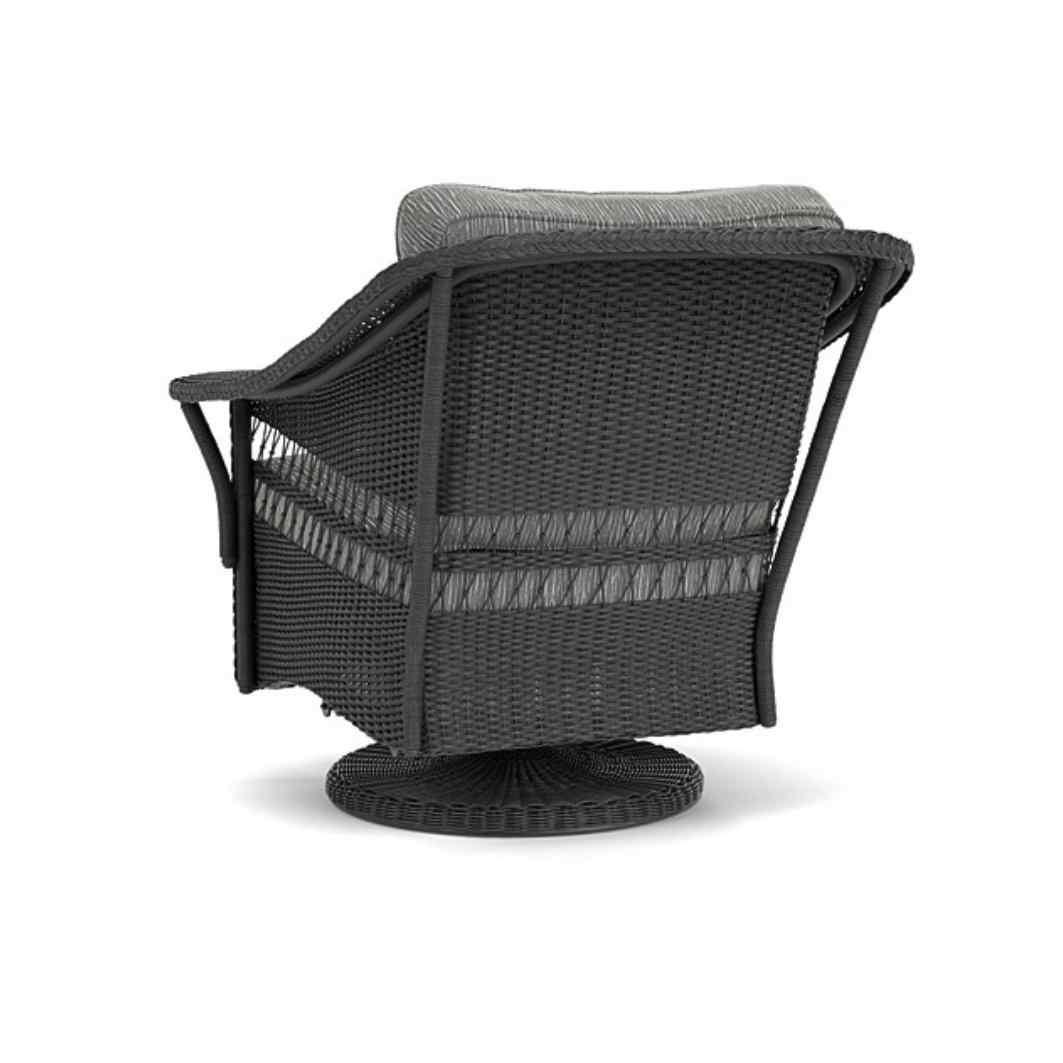 Nantucket Swivel Glider Lounge Chair Premium Wicker Furniture Outdoor Accent Chairs LOOMLAN By Lloyd Flanders