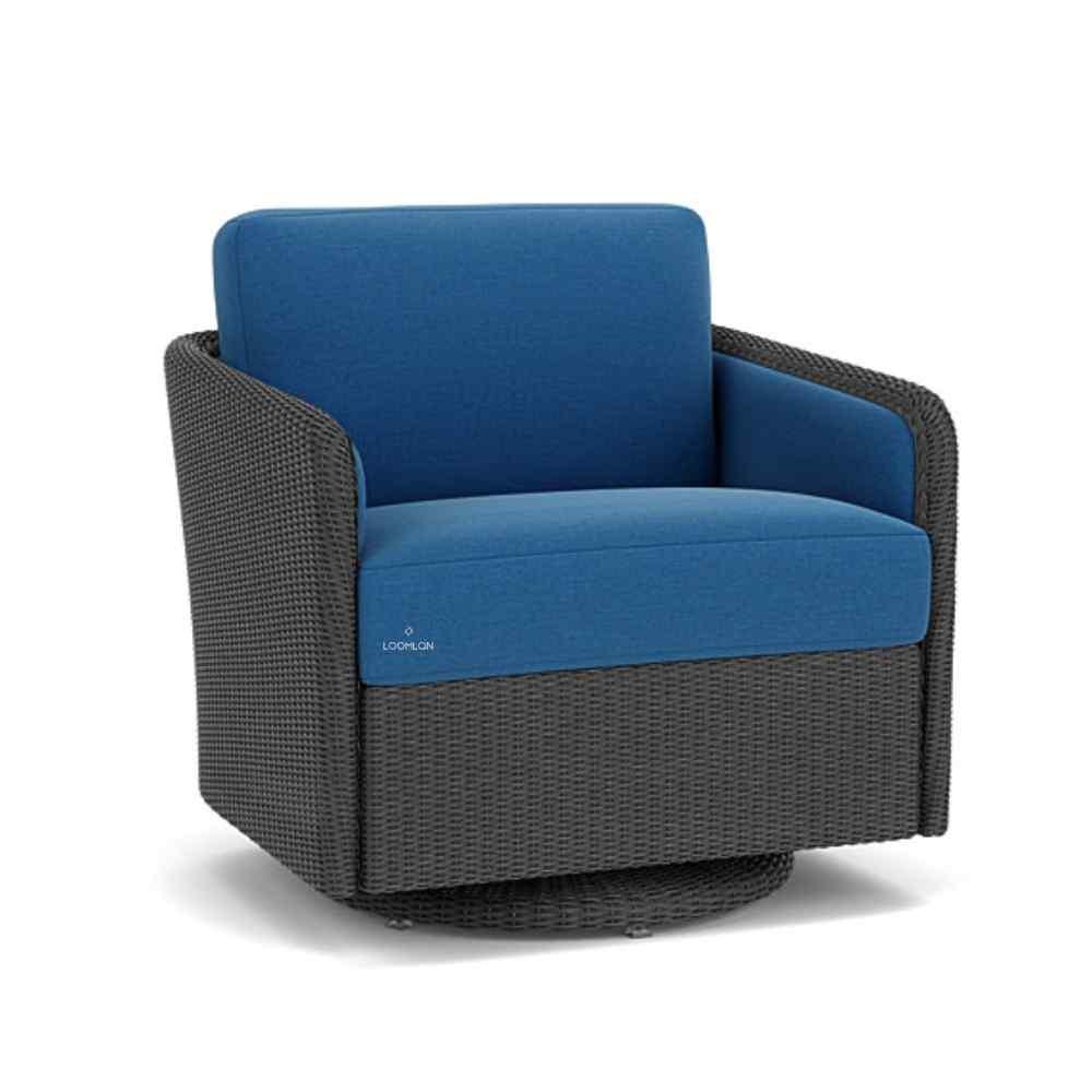 Visions Swivel Glider Lounge Chair Premium Wicker Furniture Outdoor Accent Chairs LOOMLAN By Lloyd Flanders