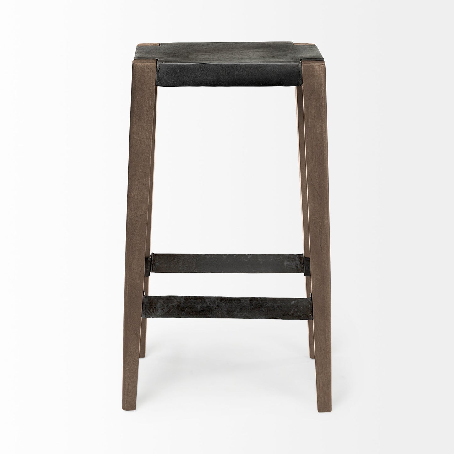 Mercana Nell Wooden Brown Leg Bar Stool