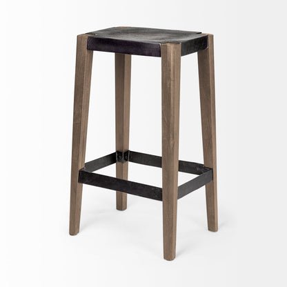 Mercana Nell Wooden Brown Leg Bar Stool