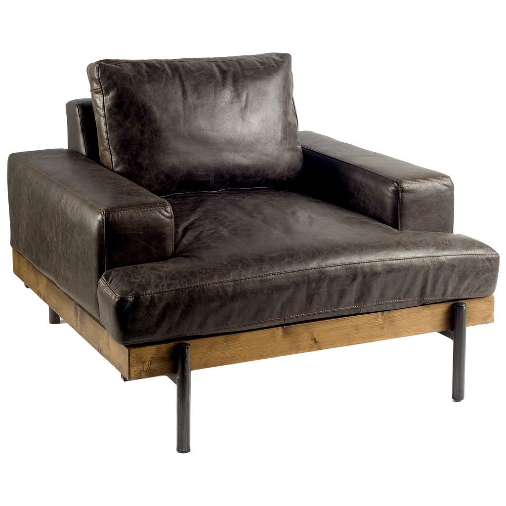 Colburne Brown Leather Club Chair