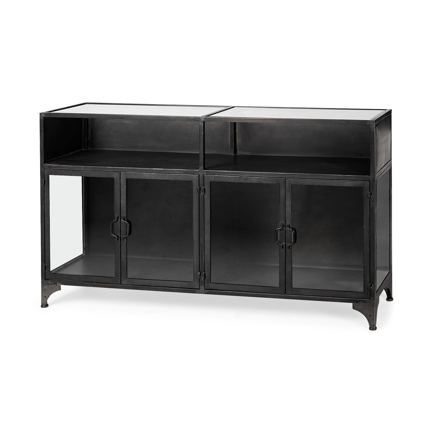 Pender Glass Door Black Display Sideboard
