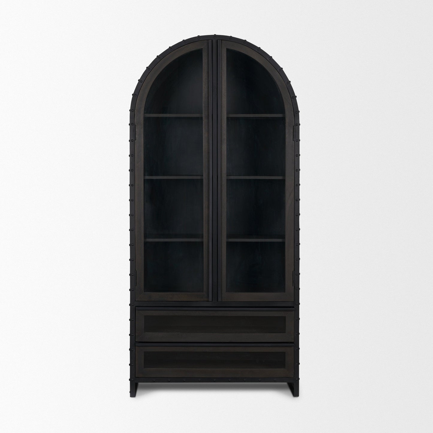 Gehry Wooden Dark Brown Bookcase