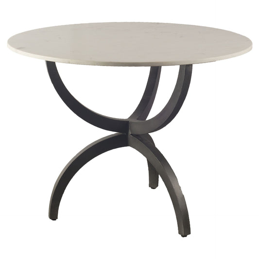 Mercana Veneto White Marble Top Dining Table