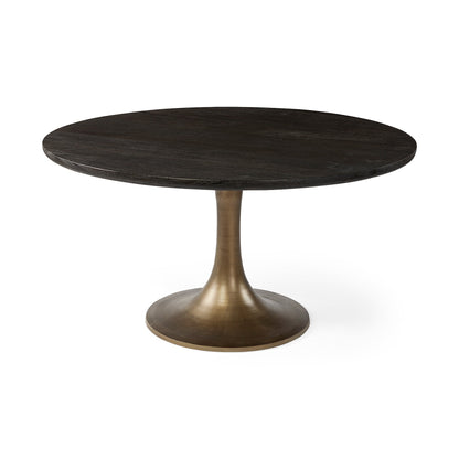 Mercana McLeod Golden Base Round Dining Table