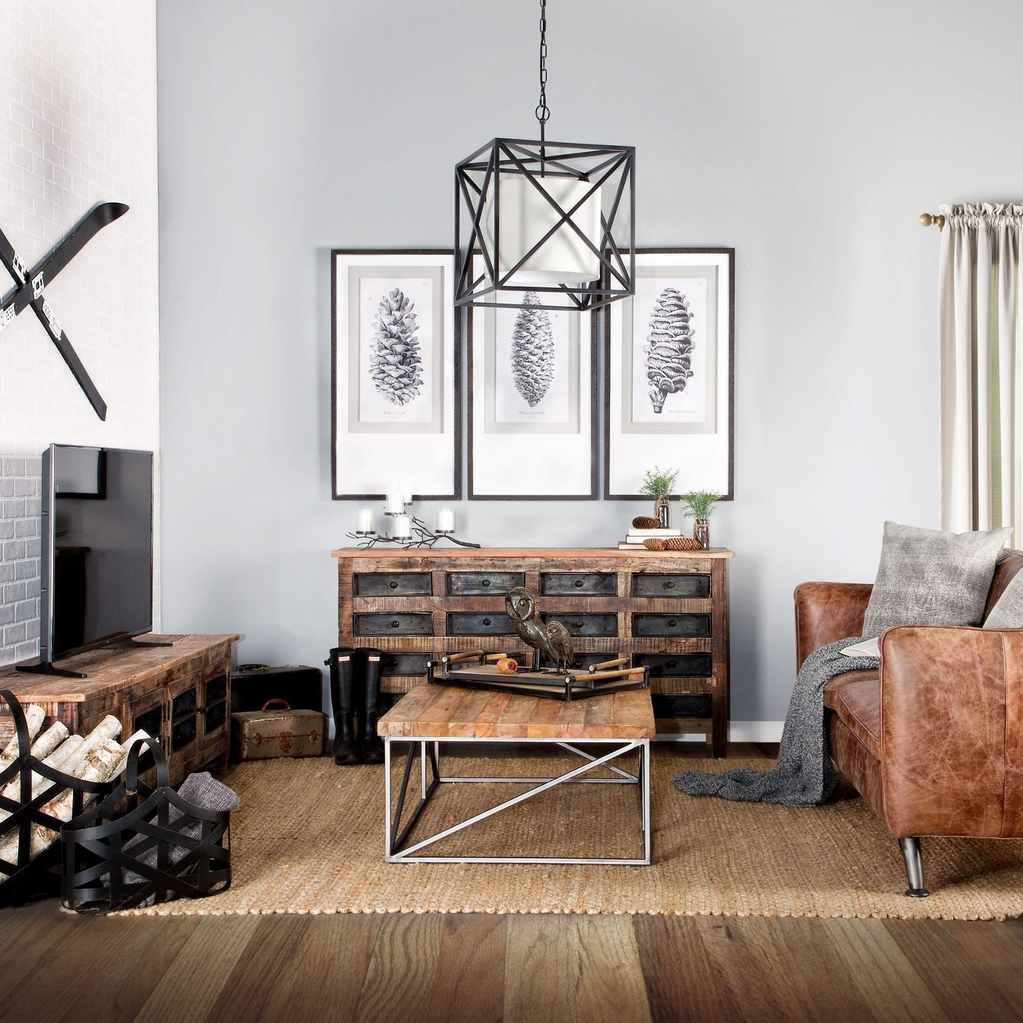 Mercana Wilton Sixteen Drawers Wood Sideboard