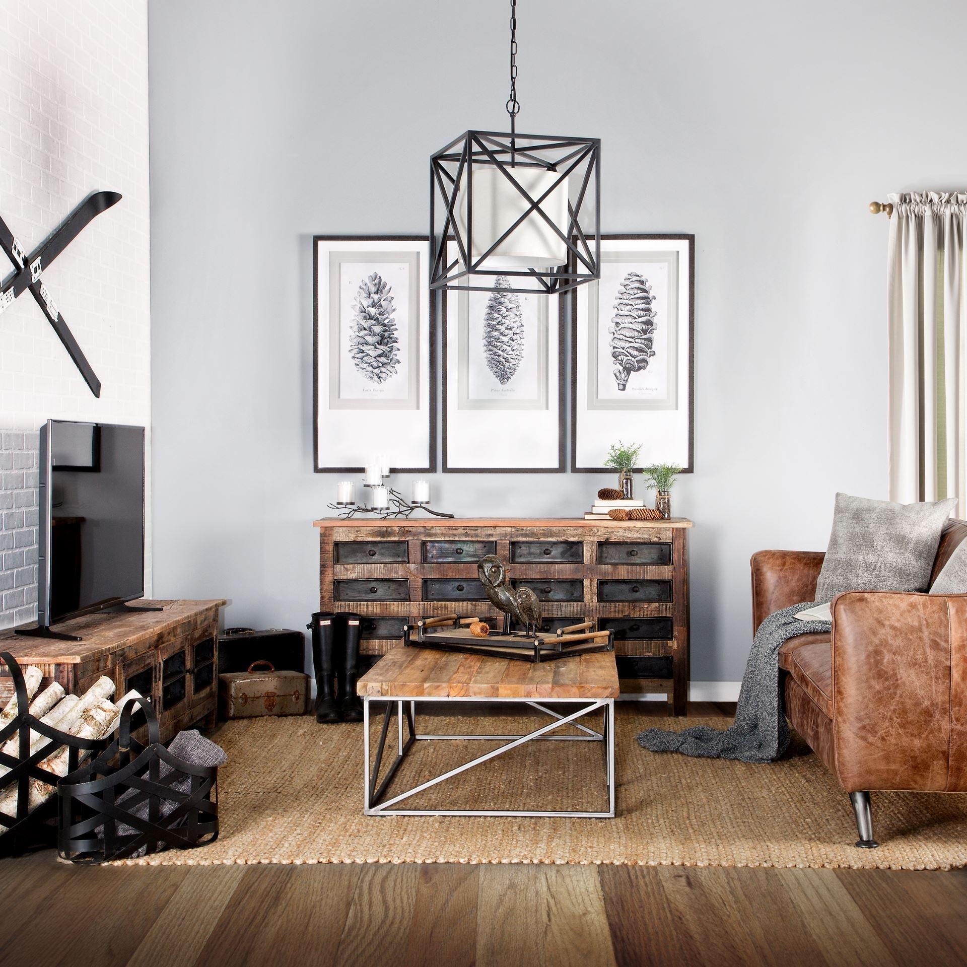 Mercana Wilton Sixteen Drawers Wood Sideboard