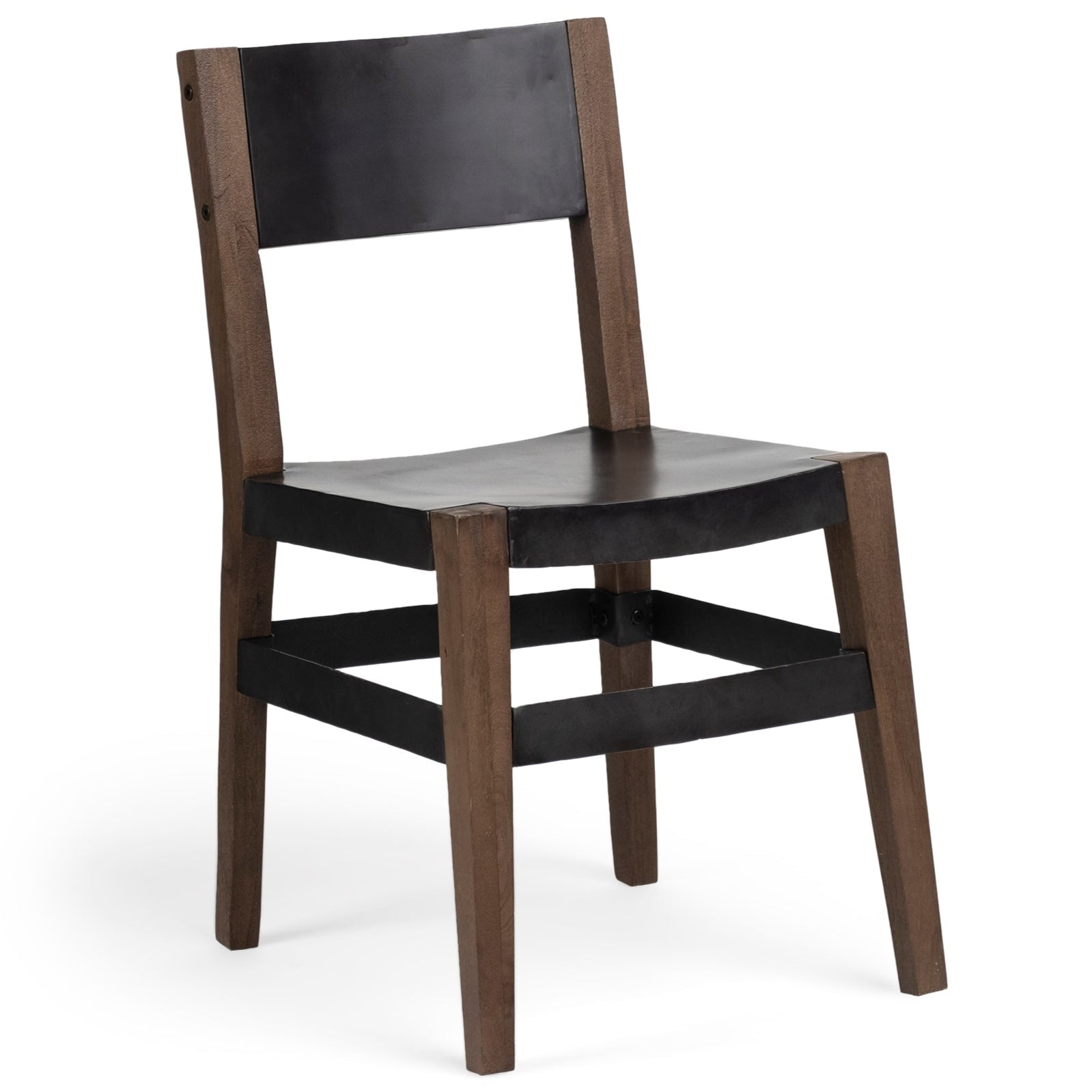 Mercana Nell Wooden Black Dining Chair (Set of 2)