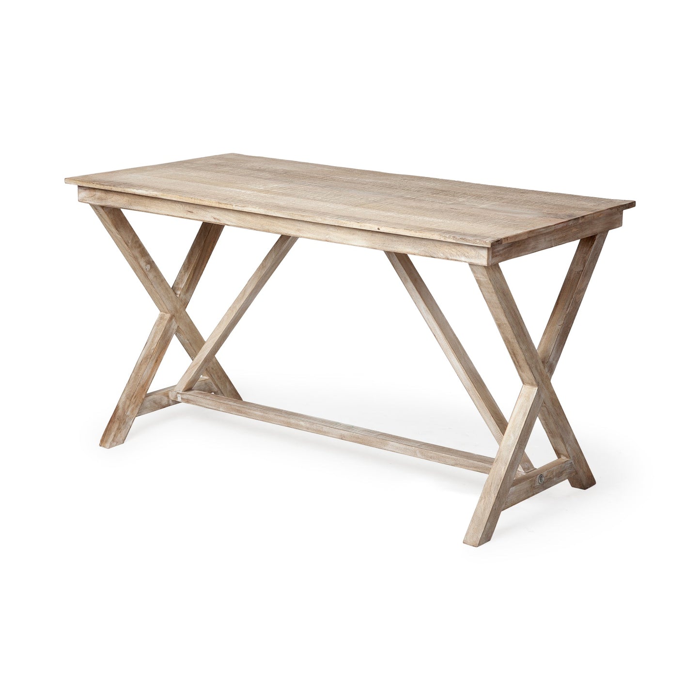 Tracy X Frame Natural Wooden Office Desk