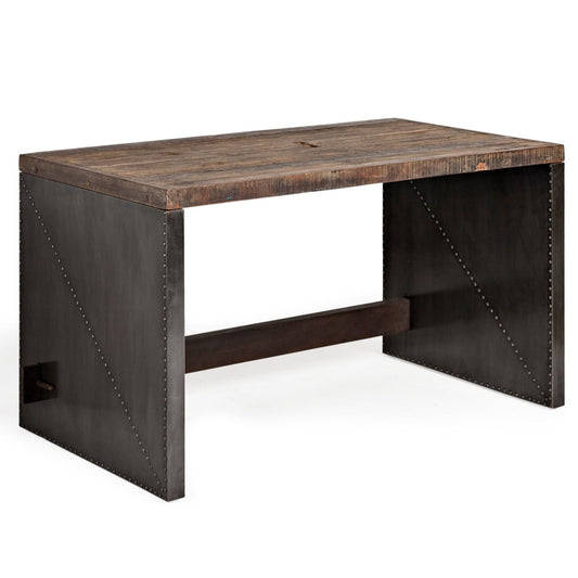 Mercana Orwell Wood Top Brown Office Desk