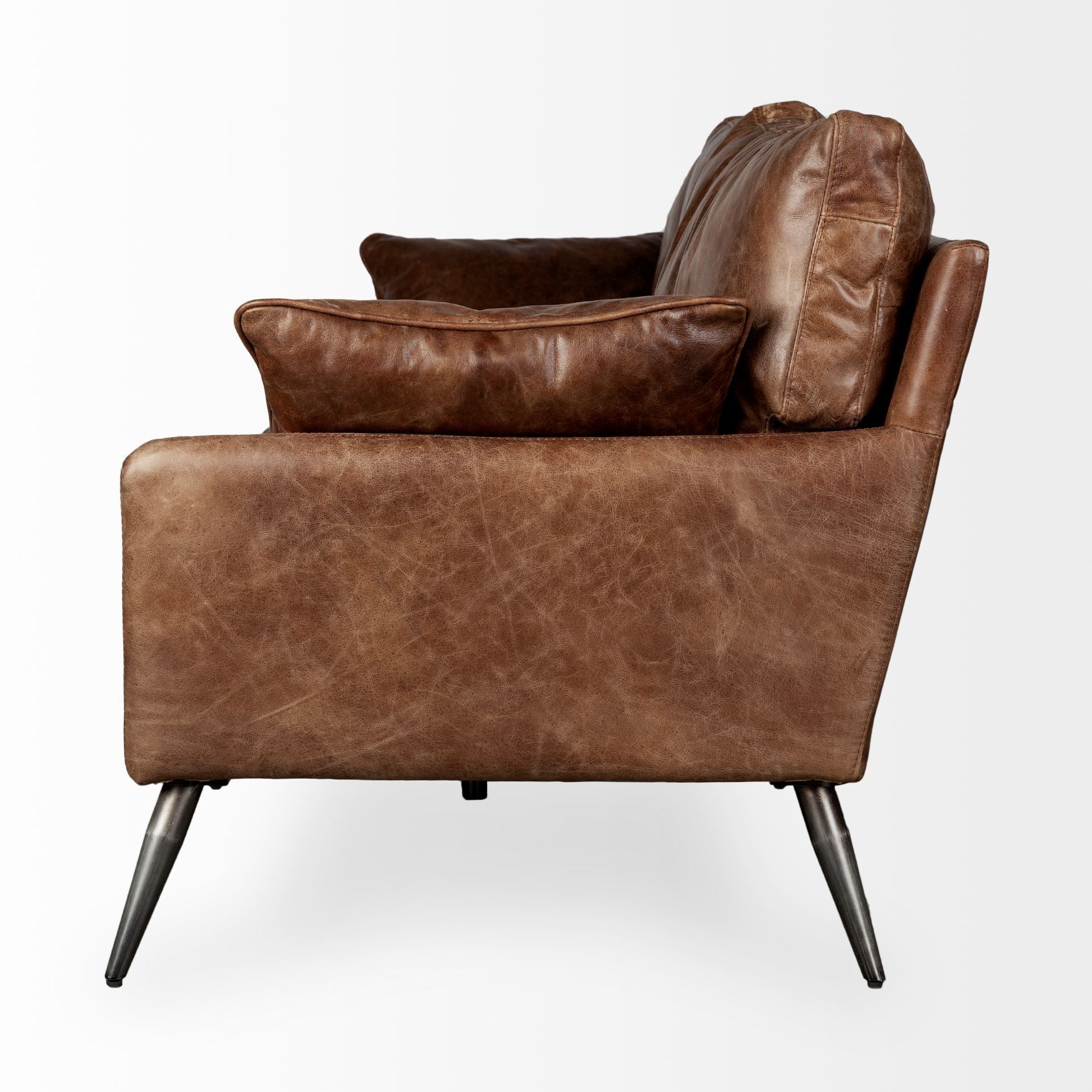 Mercana Cochrane Top Grain Leather Three Seater Sofa