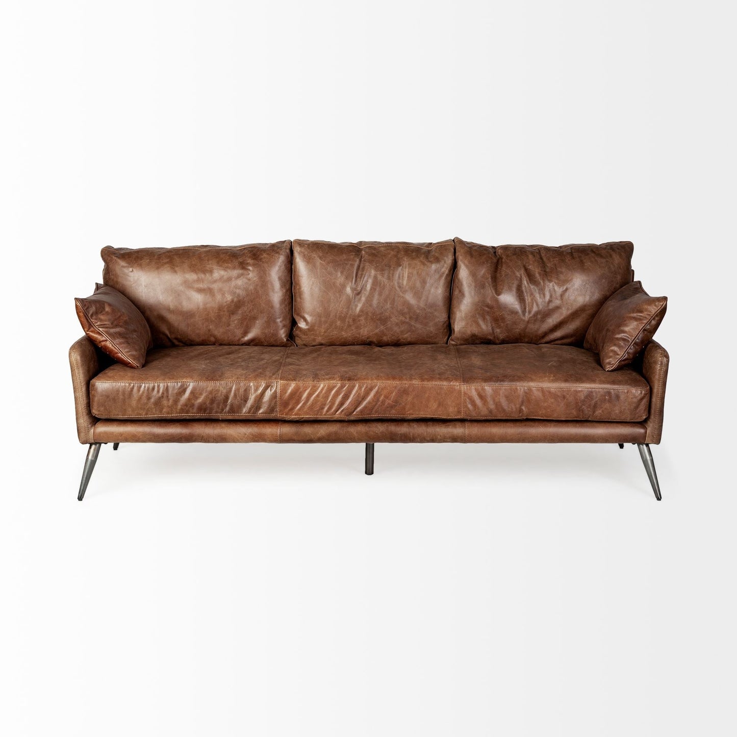 Mercana Cochrane Top Grain Leather Three Seater Sofa