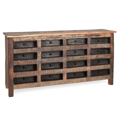 Mercana Wilton Sixteen Drawers Wood Sideboard