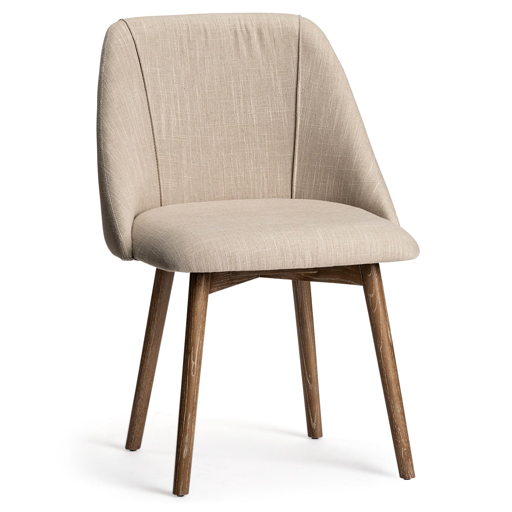 Mercana Ronald Cream Fabric Dining Chair (Set of 2)