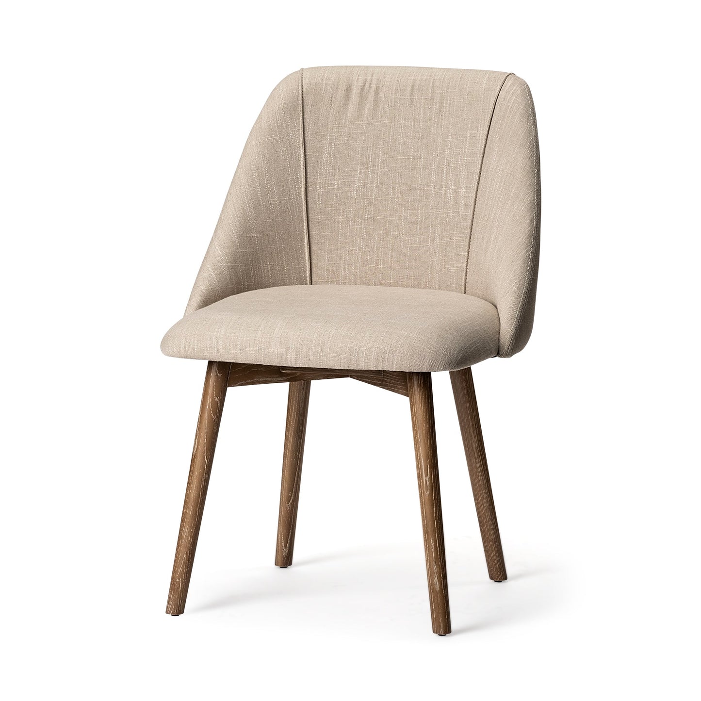 Mercana Ronald Cream Fabric Dining Chair (Set of 2)