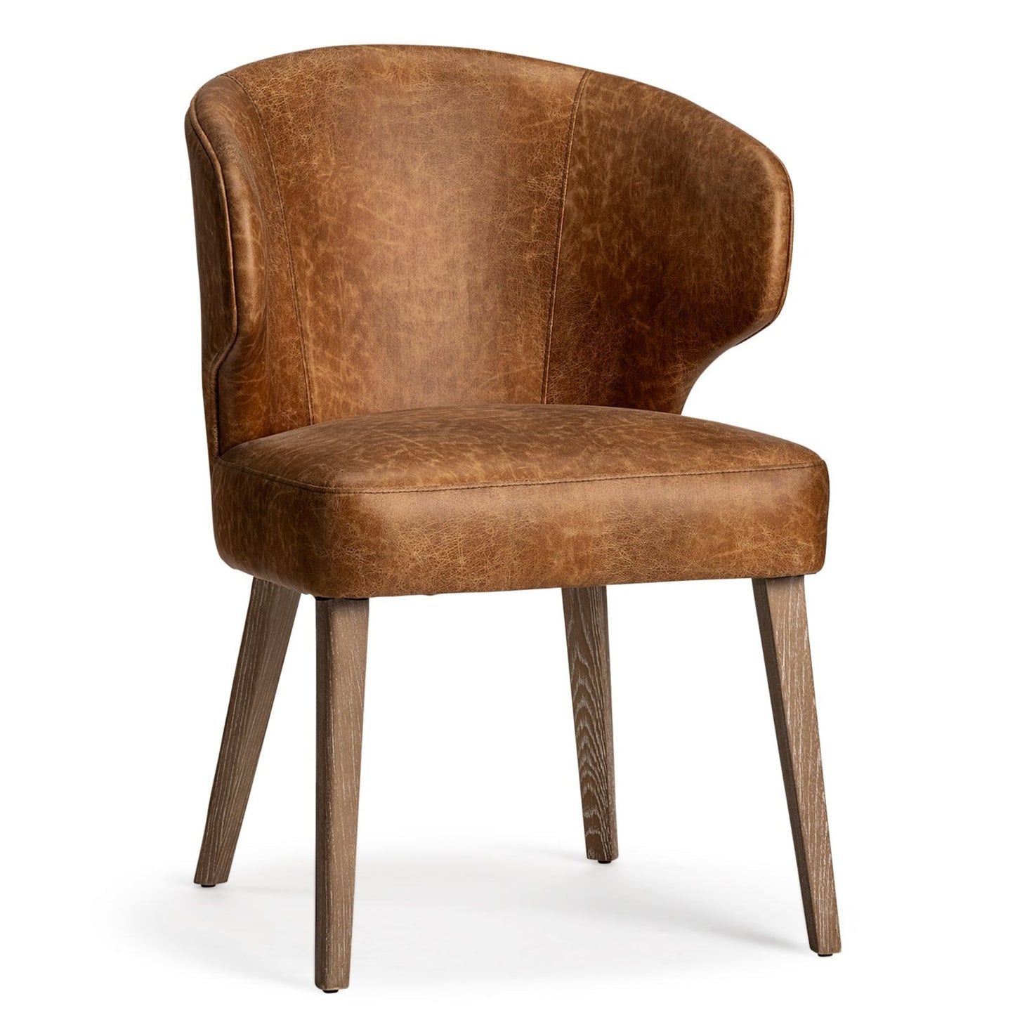 Niles Leather Armless Dining Chair (Set of 2)