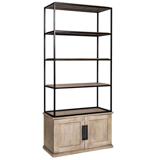Mercana Braxton Three Shelf Wooden Shelving Unit