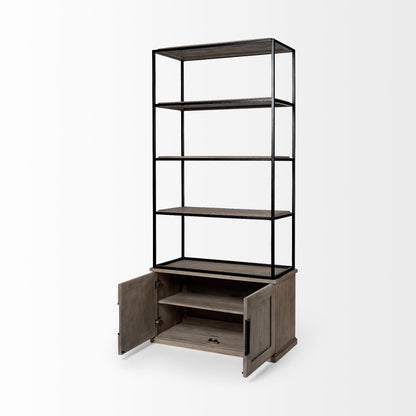 Mercana Braxton Three Shelf Wooden Shelving Unit