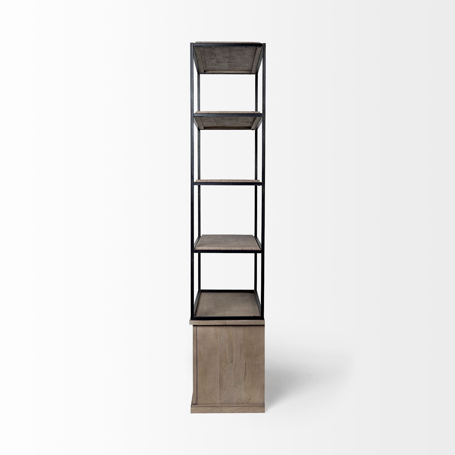 Mercana Braxton Three Shelf Wooden Shelving Unit
