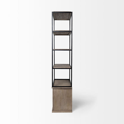 Mercana Braxton Three Shelf Wooden Shelving Unit