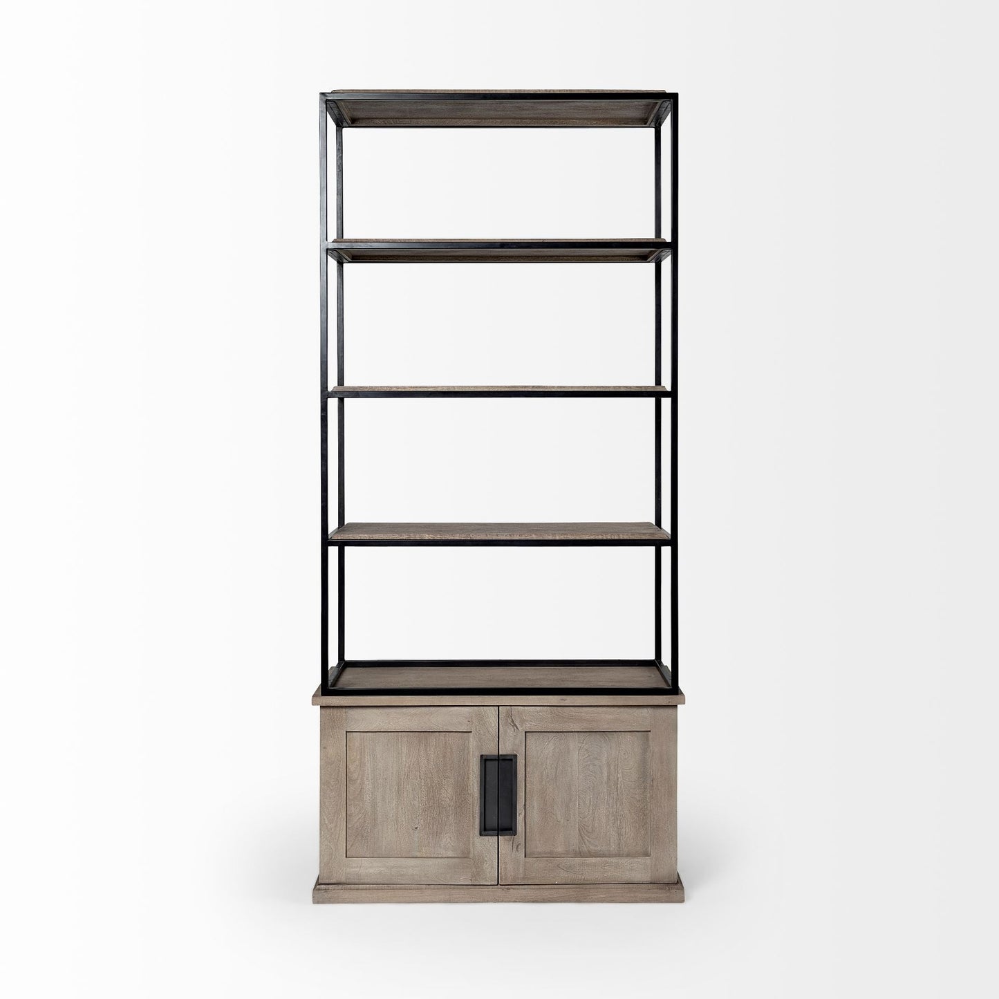 Mercana Braxton Three Shelf Wooden Shelving Unit