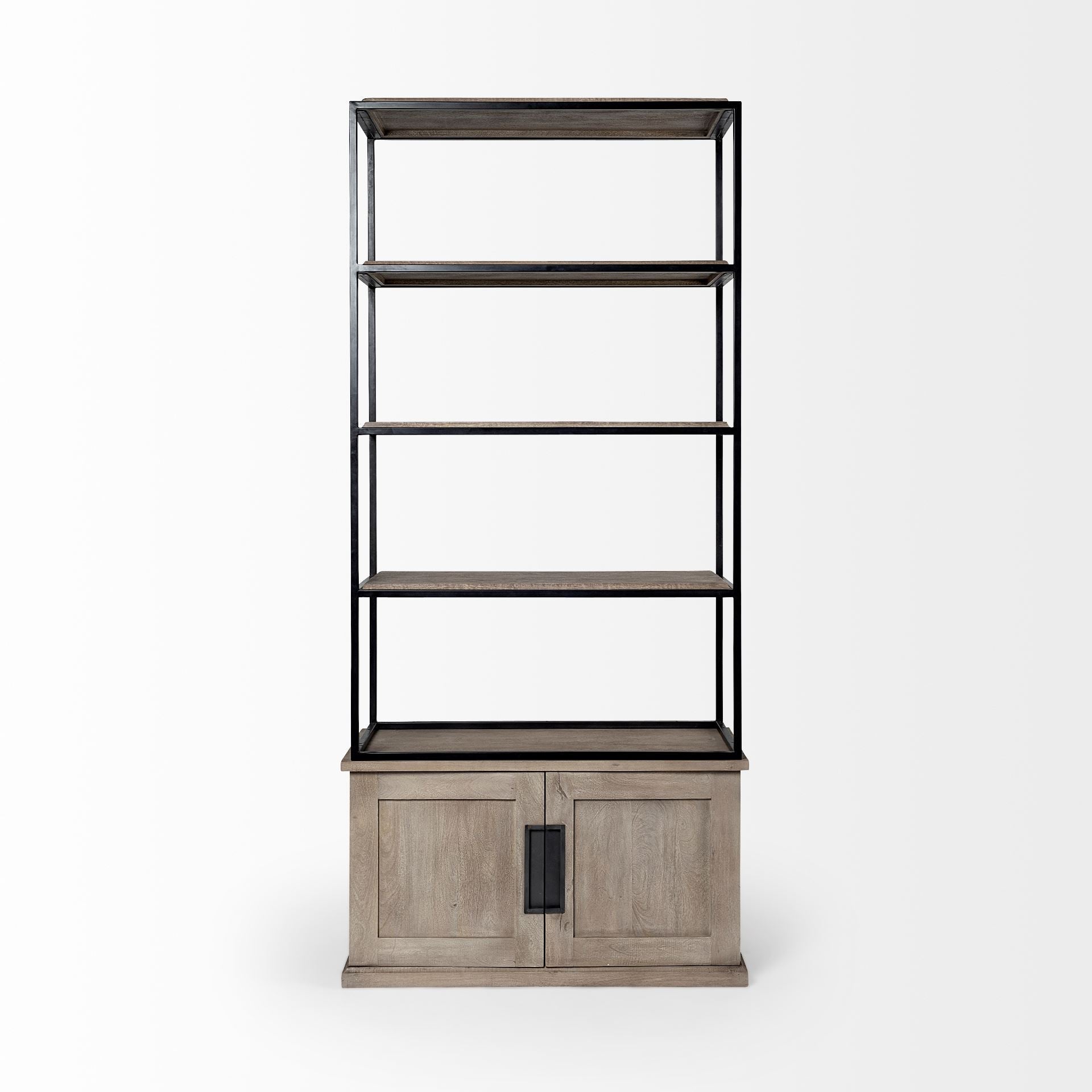 Mercana Braxton Three Shelf Wooden Shelving Unit