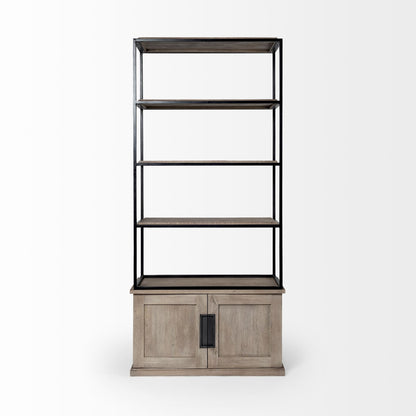 Mercana Braxton Three Shelf Wooden Shelving Unit