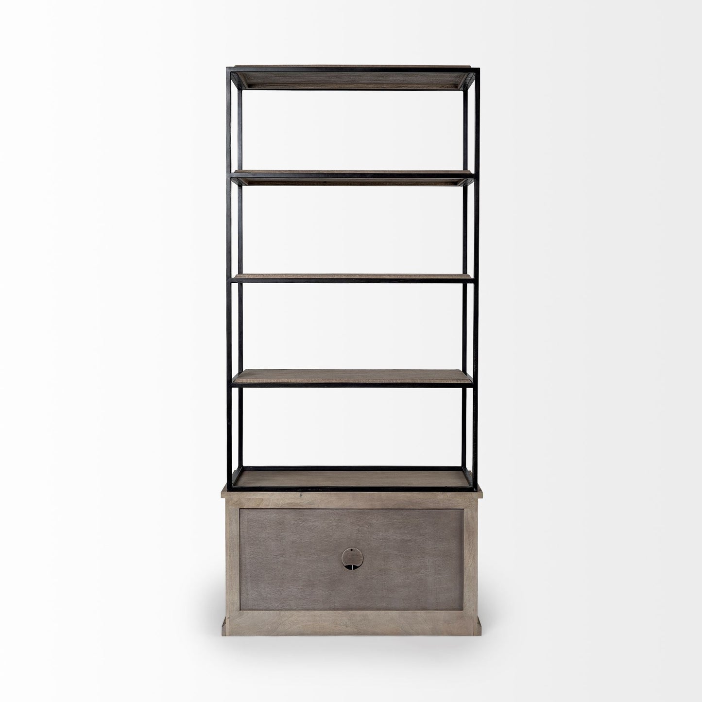Mercana Braxton Three Shelf Wooden Shelving Unit