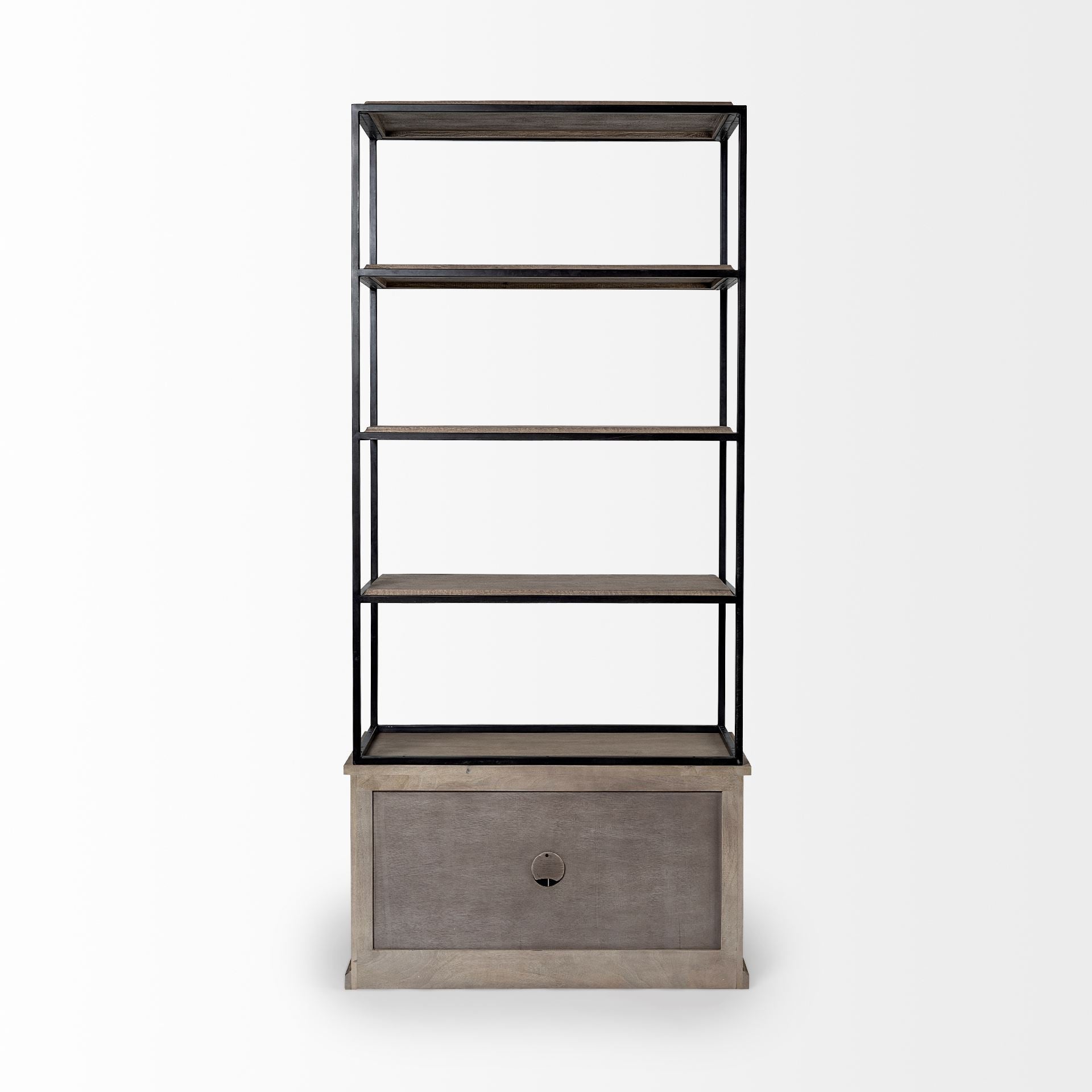 Mercana Braxton Three Shelf Wooden Shelving Unit