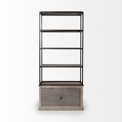 Mercana Braxton Three Shelf Wooden Shelving Unit