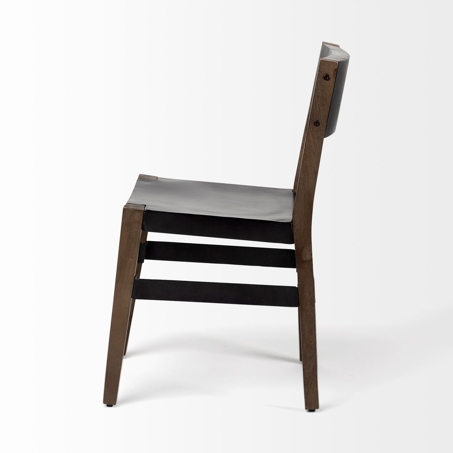 Mercana Nell Wooden Black Dining Chair (Set of 2)