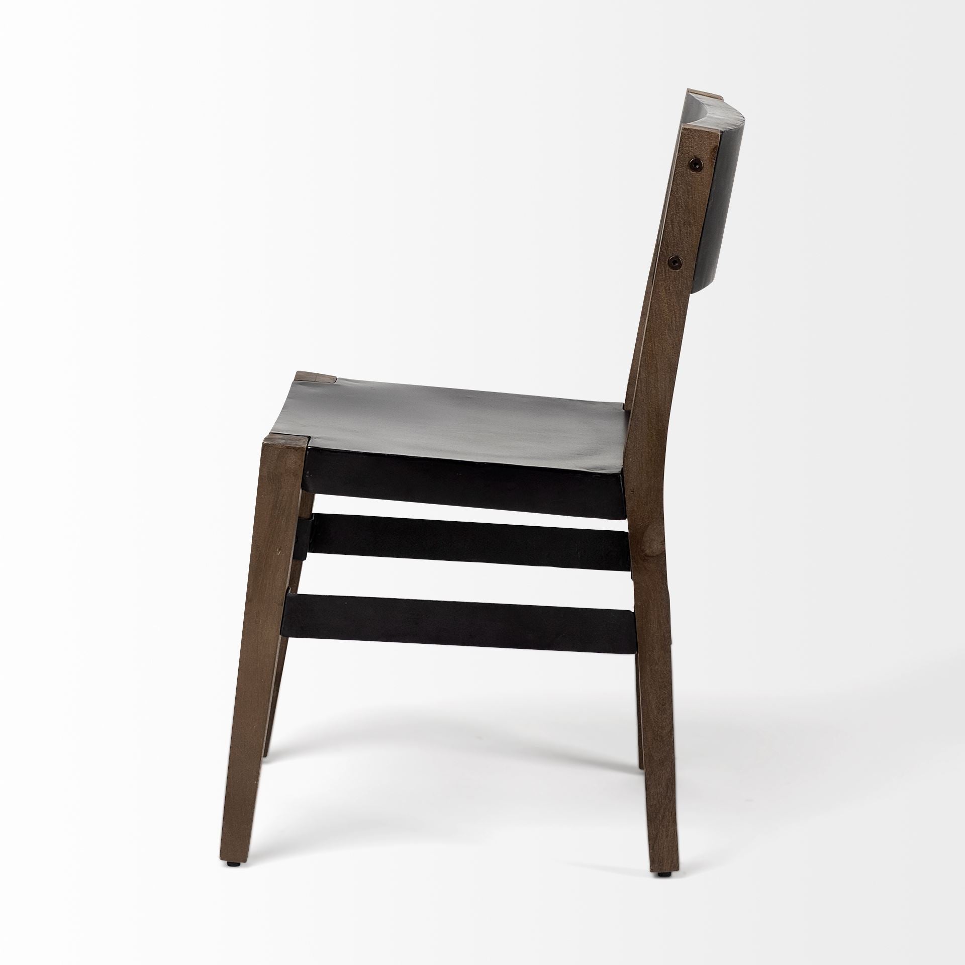 Mercana Nell Wooden Black Dining Chair (Set of 2)