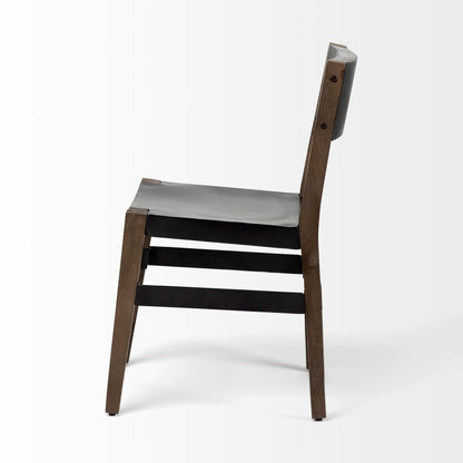 Mercana Nell Wooden Black Dining Chair (Set of 2)