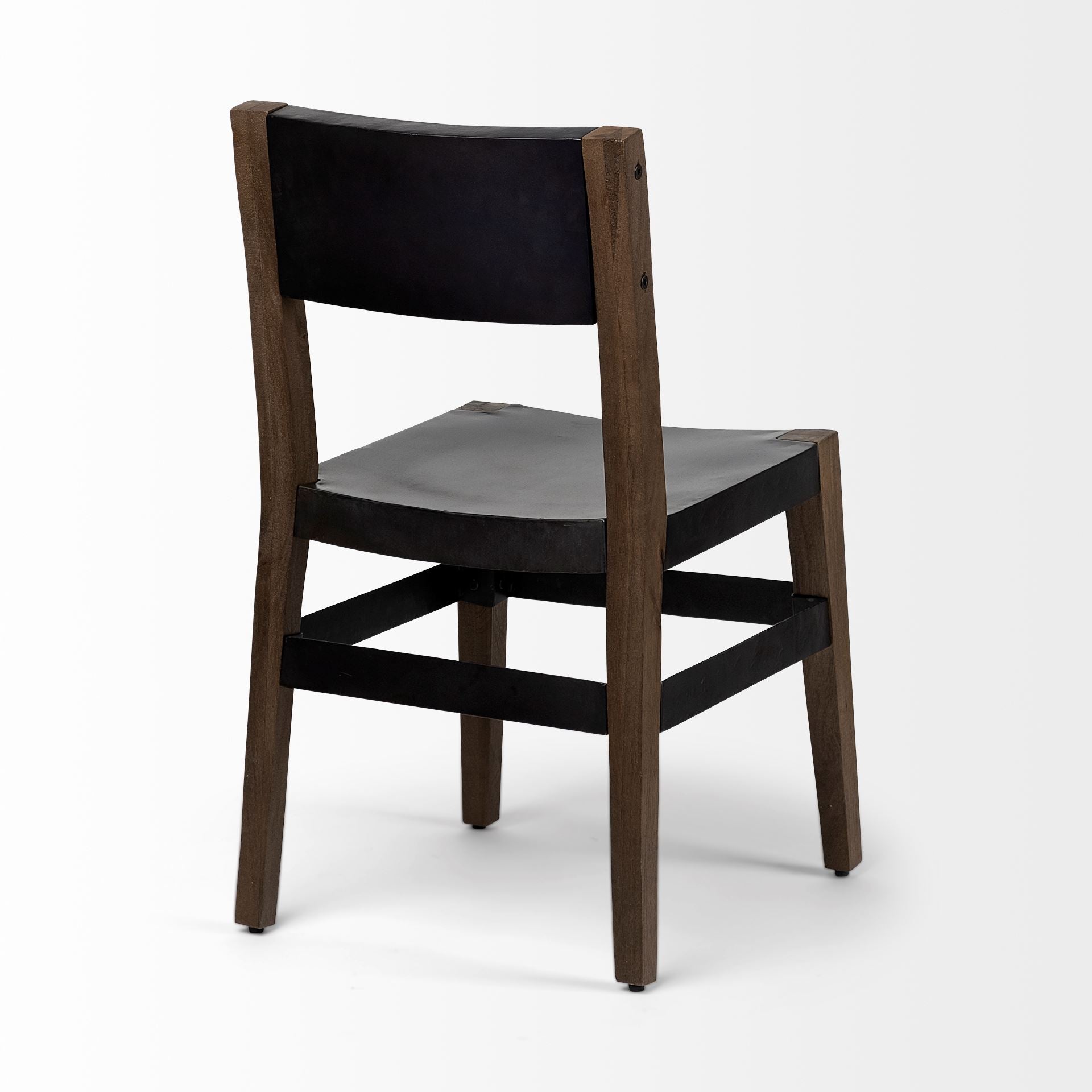 Mercana Nell Wooden Black Dining Chair (Set of 2)