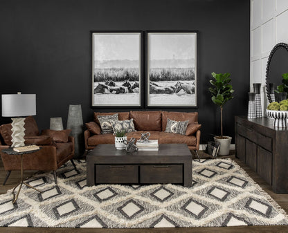 Mercana Cochrane Top Grain Leather Three Seater Sofa